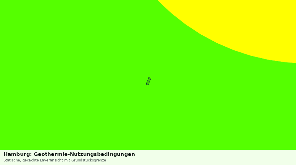 Statische Kartenansicht: Hamburg: Geothermie-Nutzungsbedingungen