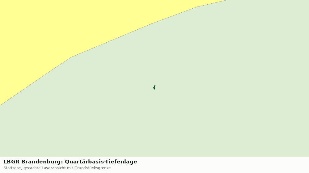 Statische Kartenansicht: LBGR Brandenburg: Quartärbasis-Tiefenlage
