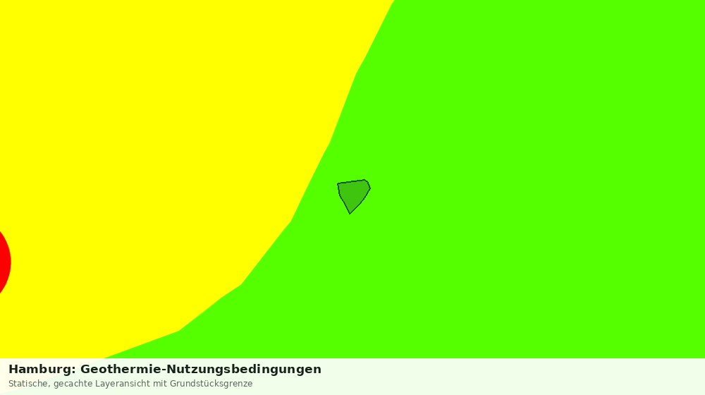 Statische Kartenansicht: Hamburg: Geothermie-Nutzungsbedingungen