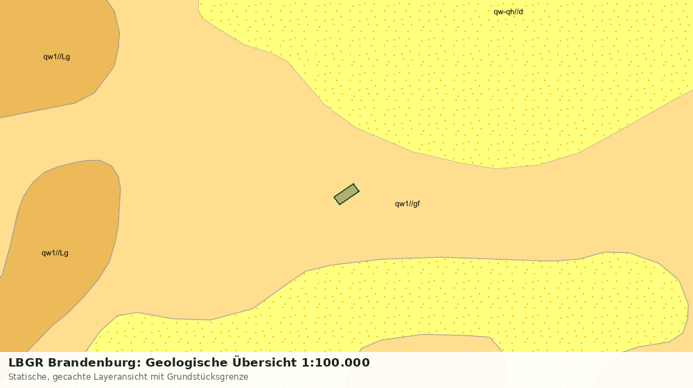 Statische Kartenansicht: LBGR Brandenburg: Geologische Übersicht 1:100.000