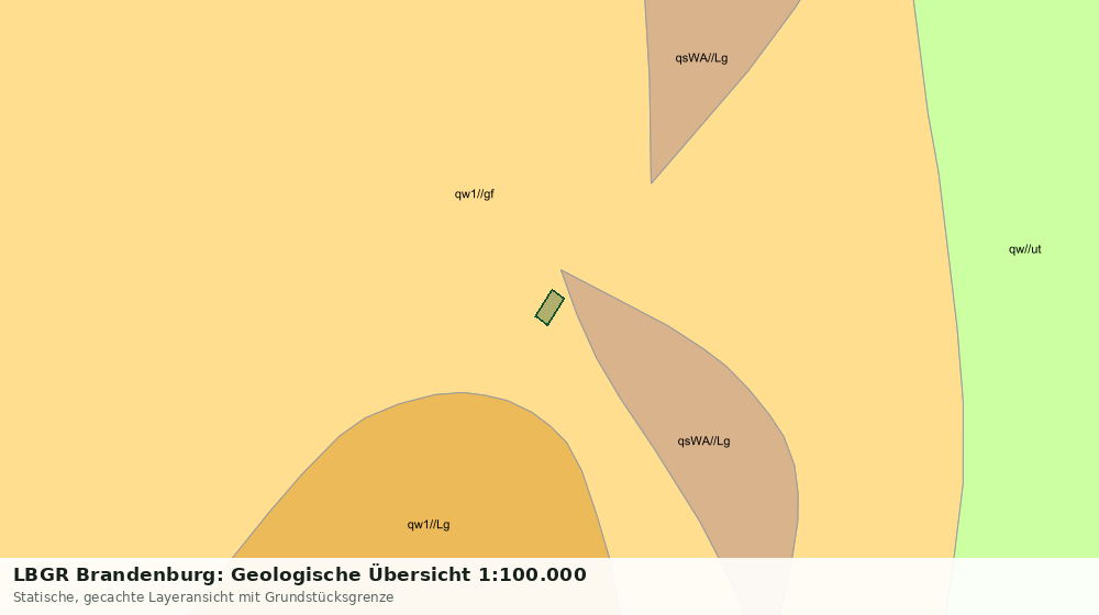 Statische Kartenansicht: LBGR Brandenburg: Geologische Übersicht 1:100.000