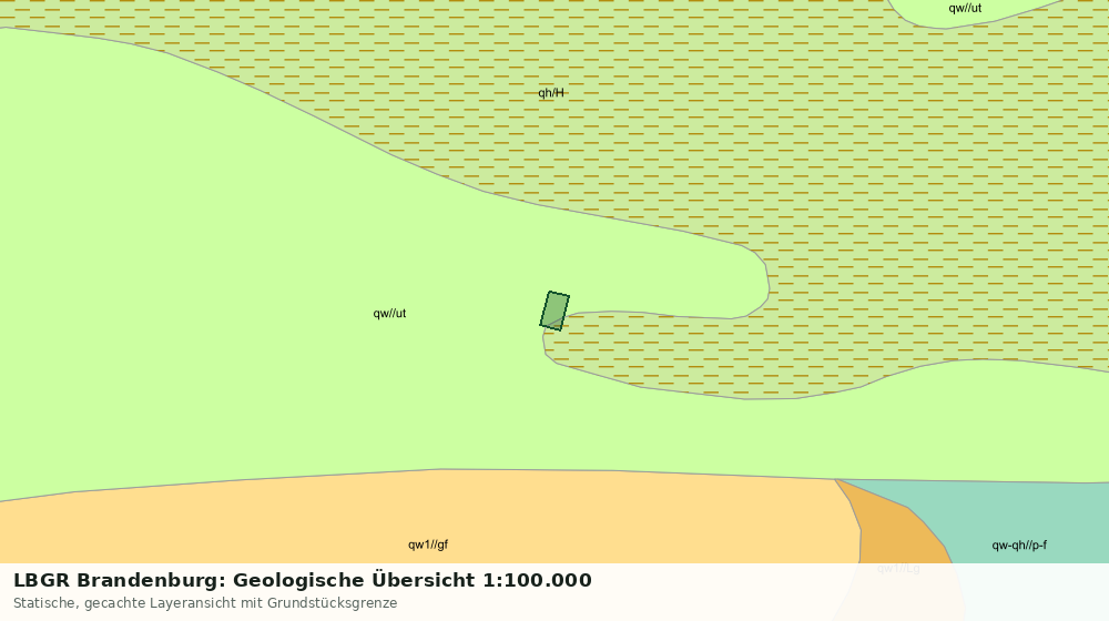 Statische Kartenansicht: LBGR Brandenburg: Geologische Übersicht 1:100.000