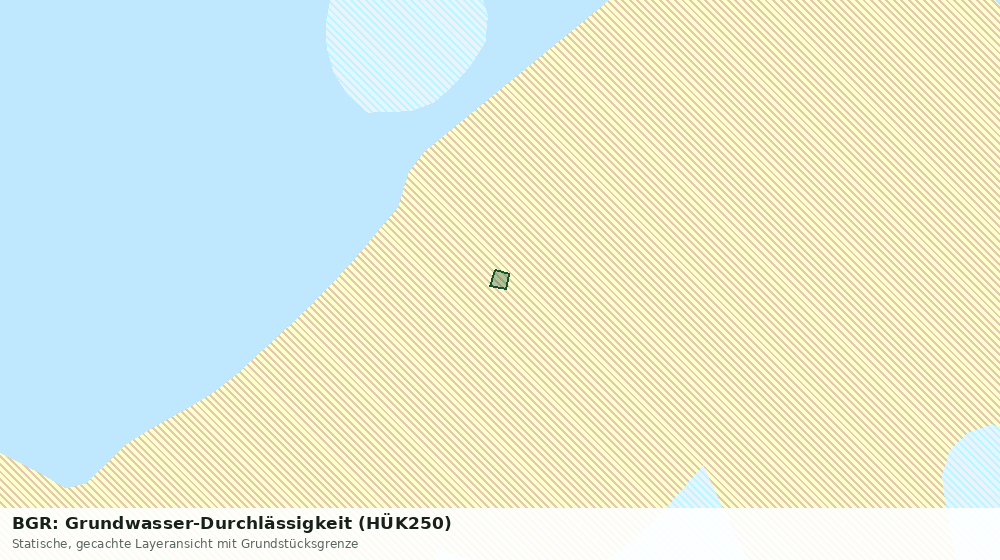 Statische Kartenansicht: BGR: Grundwasser-Durchlässigkeit (HÜK250)