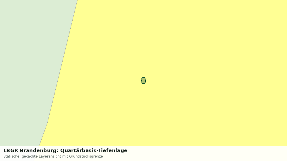 Statische Kartenansicht: LBGR Brandenburg: Quartärbasis-Tiefenlage