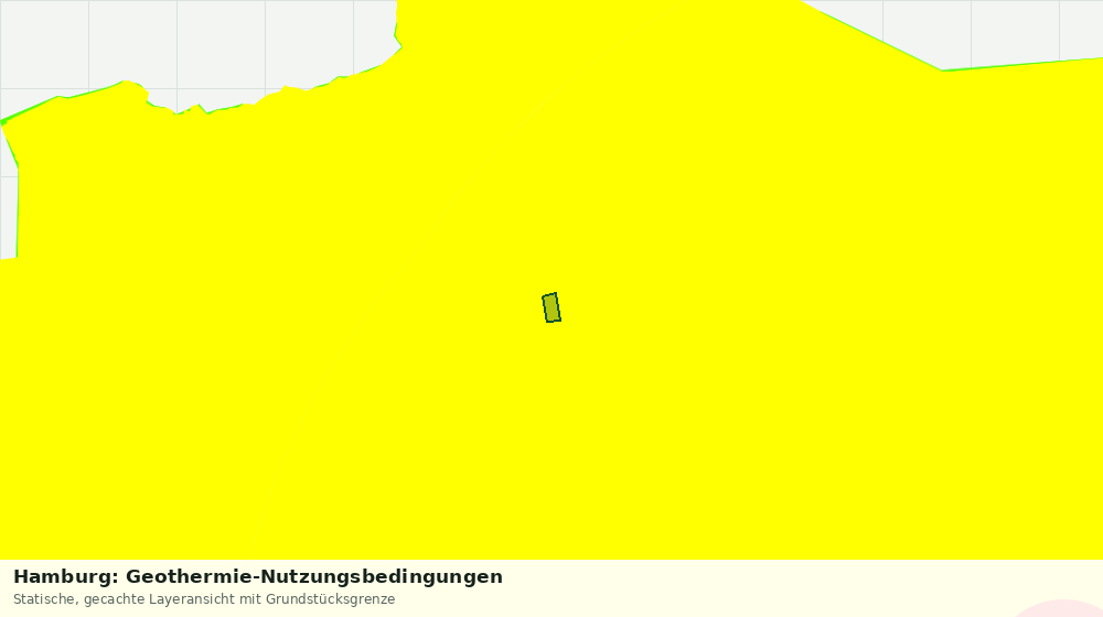 Statische Kartenansicht: Hamburg: Geothermie-Nutzungsbedingungen