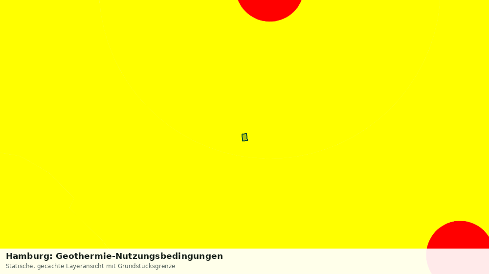 Statische Kartenansicht: Hamburg: Geothermie-Nutzungsbedingungen