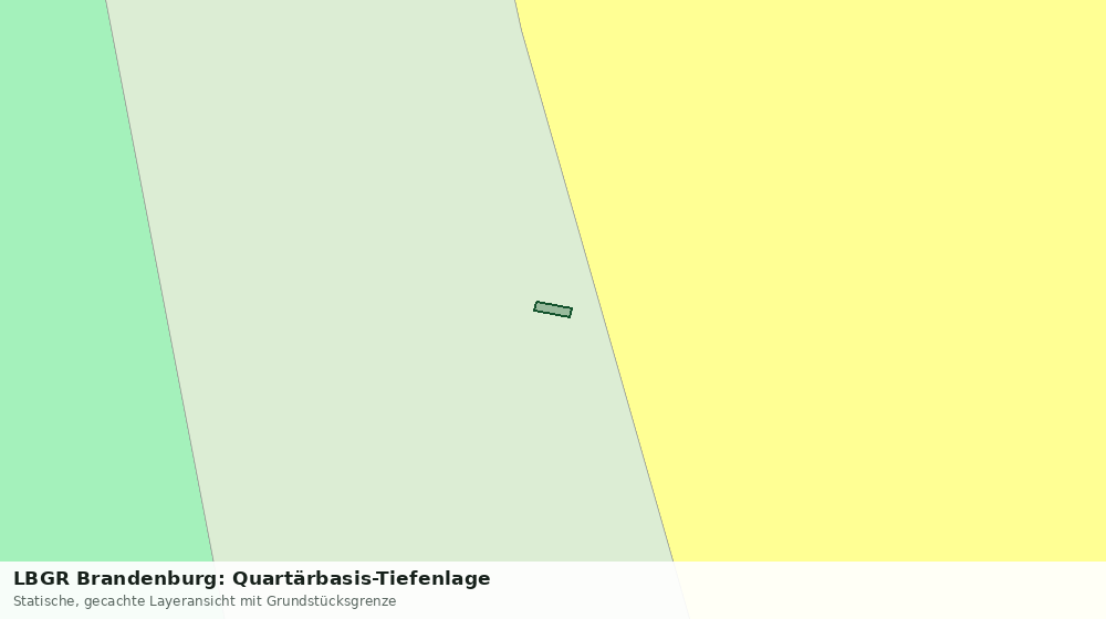 Statische Kartenansicht: LBGR Brandenburg: Quartärbasis-Tiefenlage