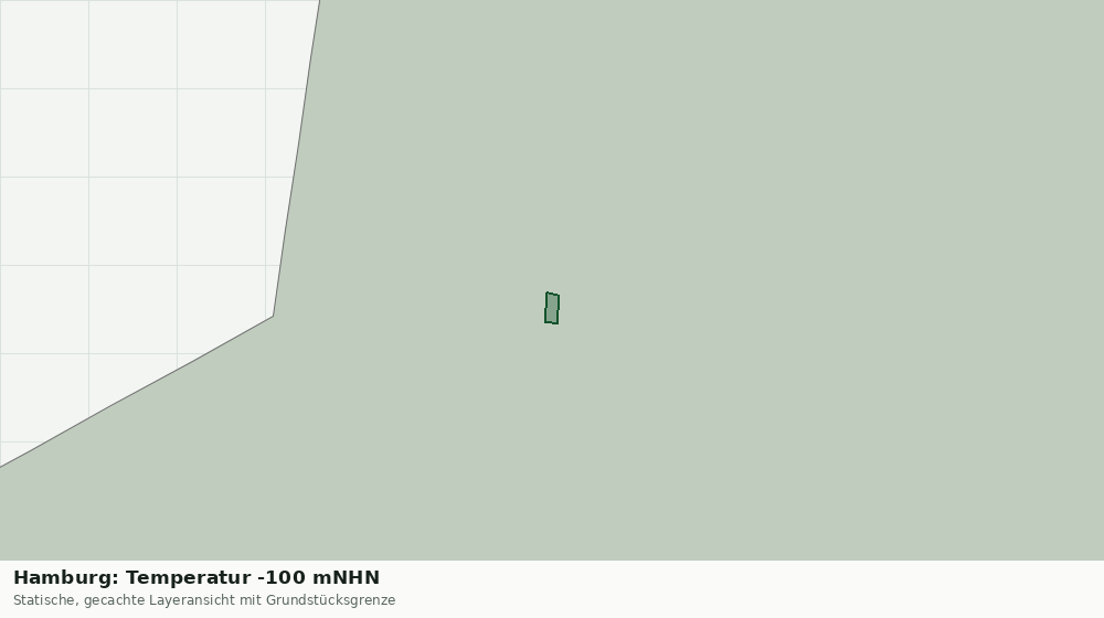 Statische Kartenansicht: Hamburg: Temperatur -100 mNHN