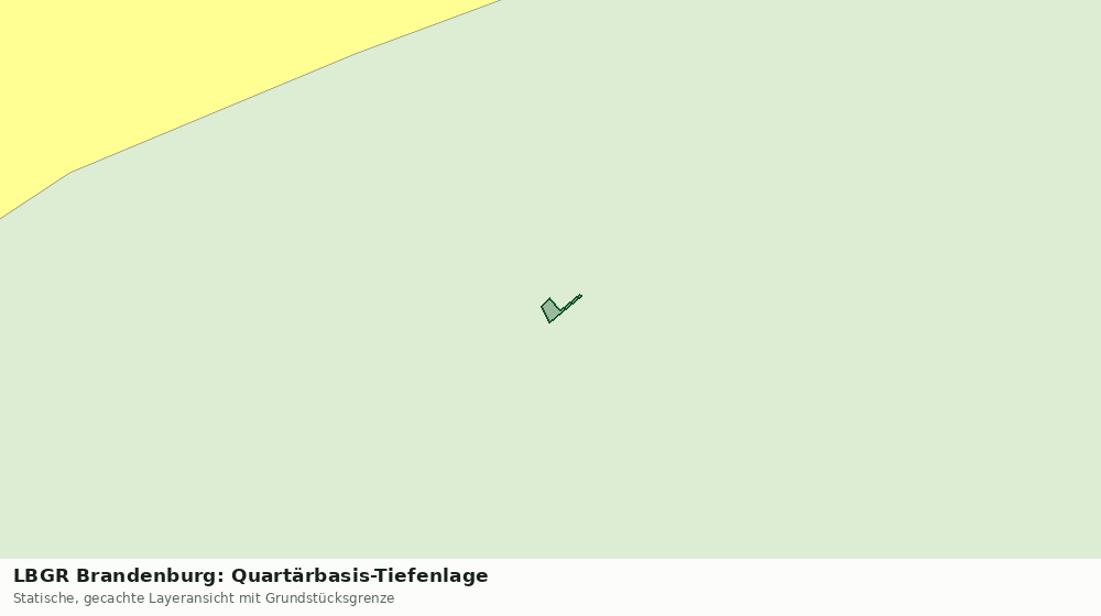 Statische Kartenansicht: LBGR Brandenburg: Quartärbasis-Tiefenlage