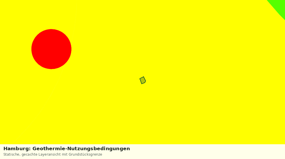 Statische Kartenansicht: Hamburg: Geothermie-Nutzungsbedingungen