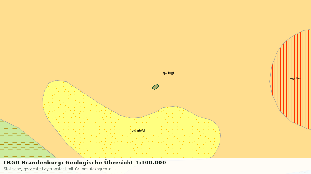 Statische Kartenansicht: LBGR Brandenburg: Geologische Übersicht 1:100.000