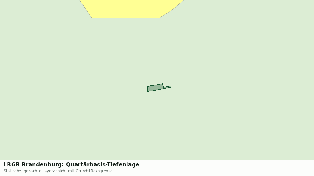 Statische Kartenansicht: LBGR Brandenburg: Quartärbasis-Tiefenlage