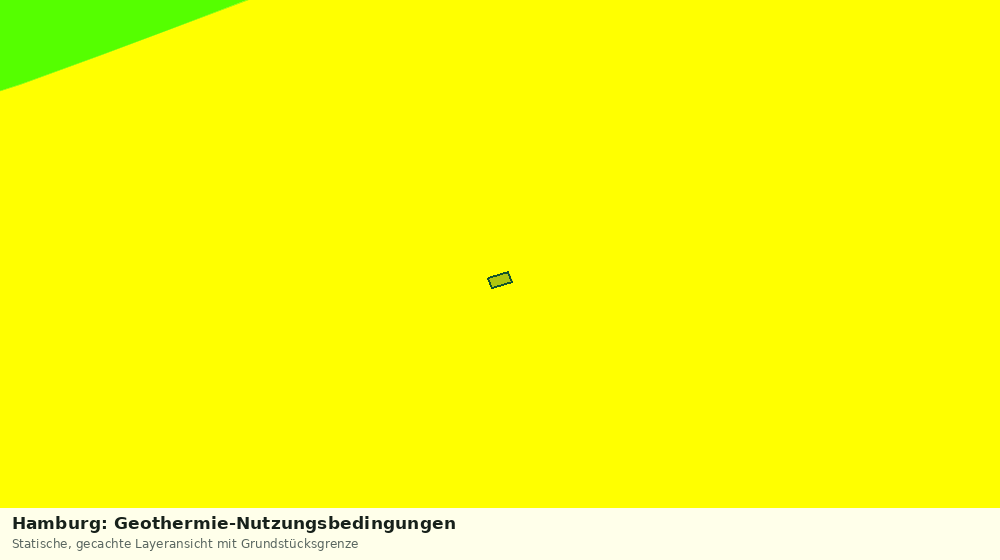 Statische Kartenansicht: Hamburg: Geothermie-Nutzungsbedingungen