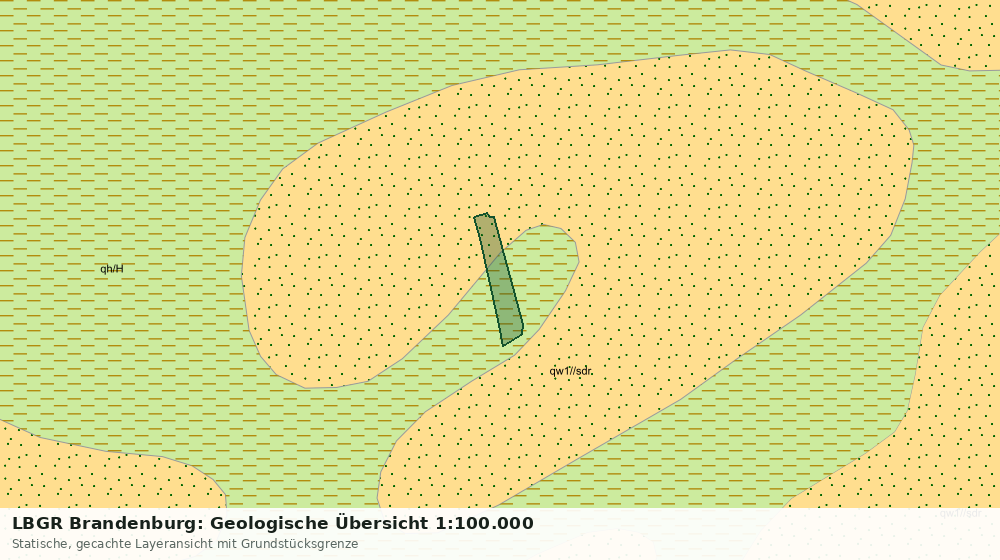 Statische Kartenansicht: LBGR Brandenburg: Geologische Übersicht 1:100.000
