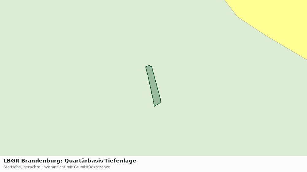 Statische Kartenansicht: LBGR Brandenburg: Quartärbasis-Tiefenlage