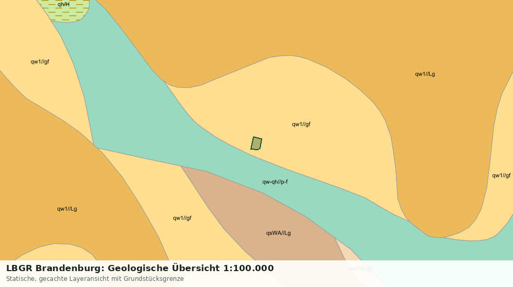Statische Kartenansicht: LBGR Brandenburg: Geologische Übersicht 1:100.000