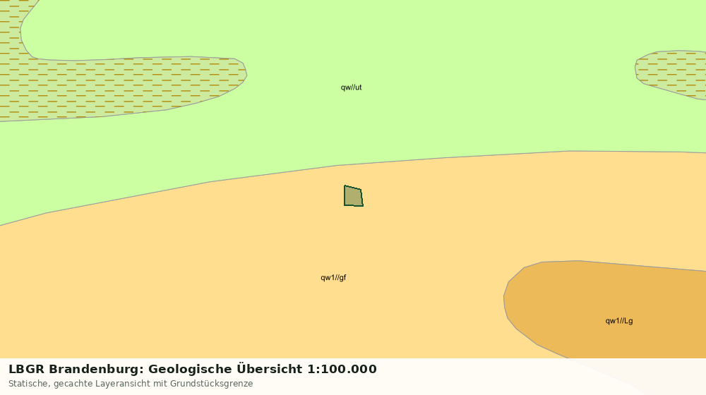 Statische Kartenansicht: LBGR Brandenburg: Geologische Übersicht 1:100.000