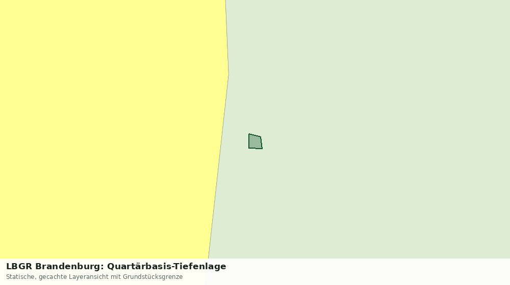 Statische Kartenansicht: LBGR Brandenburg: Quartärbasis-Tiefenlage