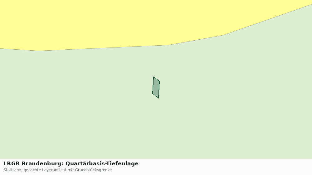 Statische Kartenansicht: LBGR Brandenburg: Quartärbasis-Tiefenlage