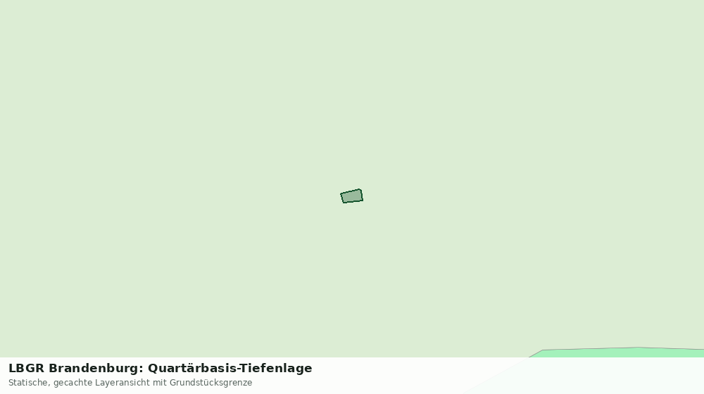 Statische Kartenansicht: LBGR Brandenburg: Quartärbasis-Tiefenlage