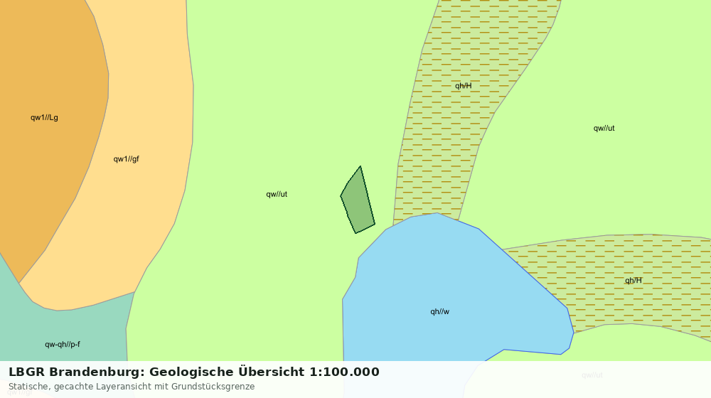 Statische Kartenansicht: LBGR Brandenburg: Geologische Übersicht 1:100.000