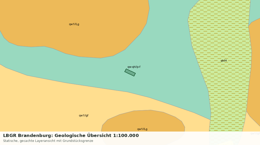 Statische Kartenansicht: LBGR Brandenburg: Geologische Übersicht 1:100.000