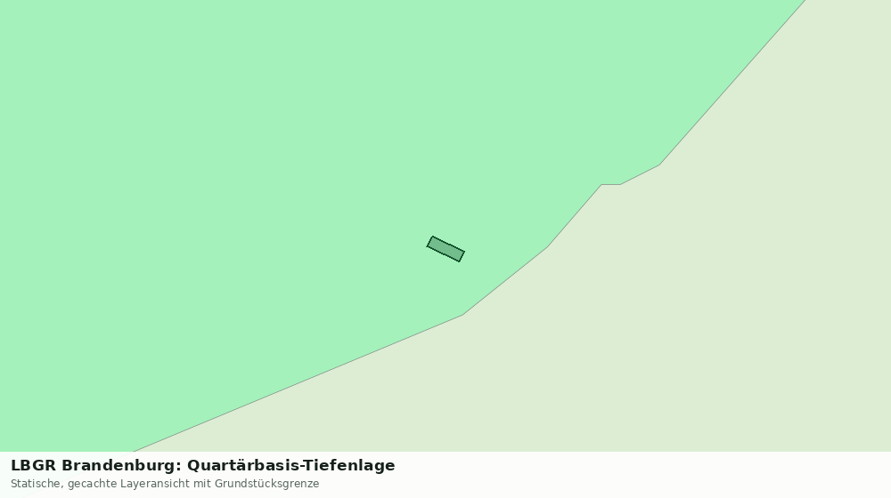 Statische Kartenansicht: LBGR Brandenburg: Quartärbasis-Tiefenlage
