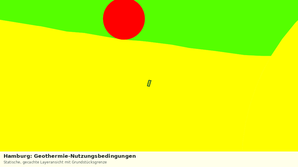 Statische Kartenansicht: Hamburg: Geothermie-Nutzungsbedingungen