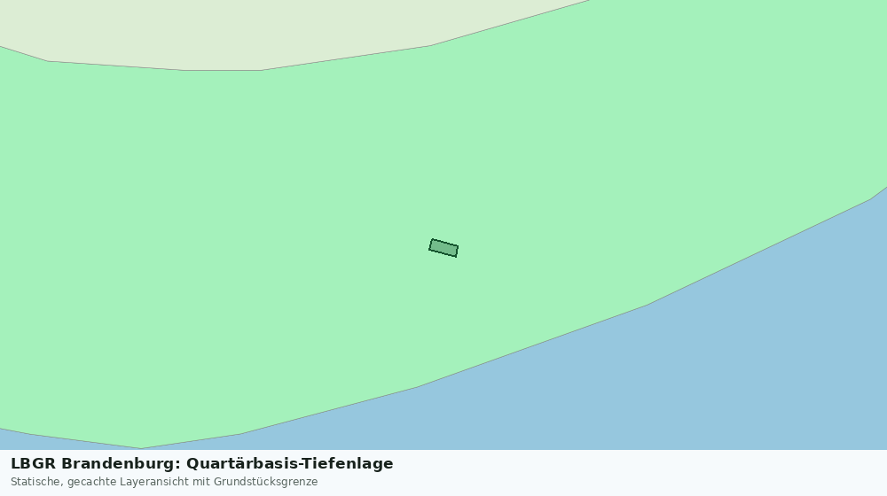 Statische Kartenansicht: LBGR Brandenburg: Quartärbasis-Tiefenlage