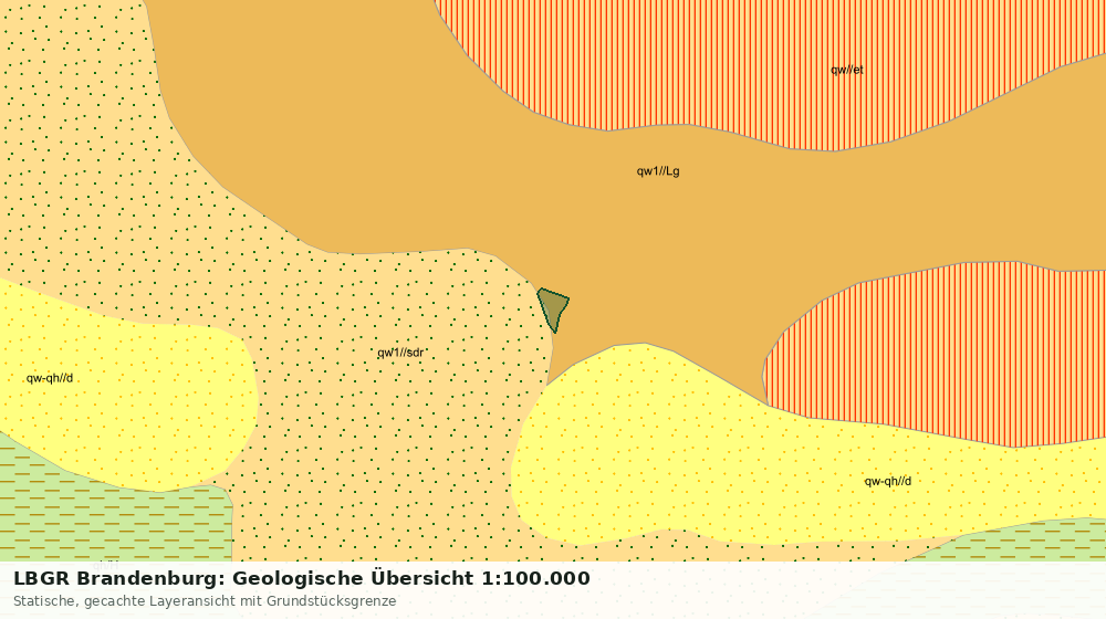 Statische Kartenansicht: LBGR Brandenburg: Geologische Übersicht 1:100.000