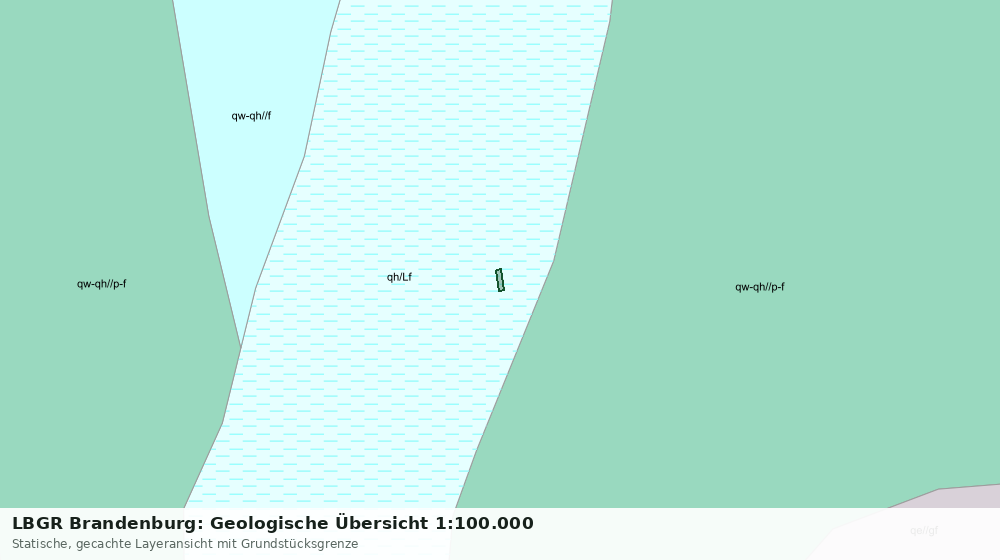 Statische Kartenansicht: LBGR Brandenburg: Geologische Übersicht 1:100.000