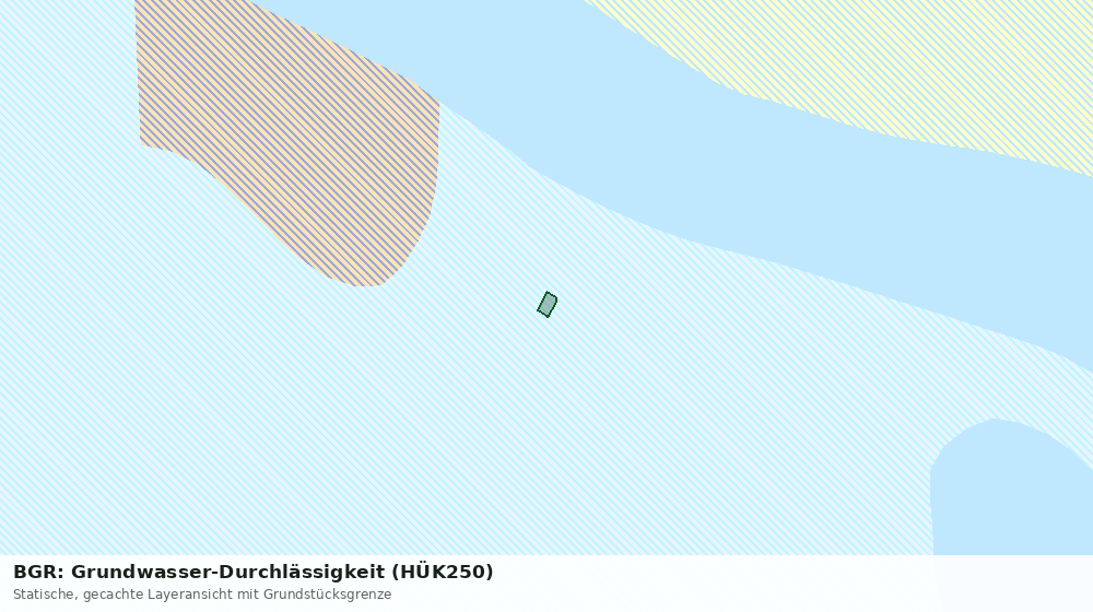 Statische Kartenansicht: BGR: Grundwasser-Durchlässigkeit (HÜK250)