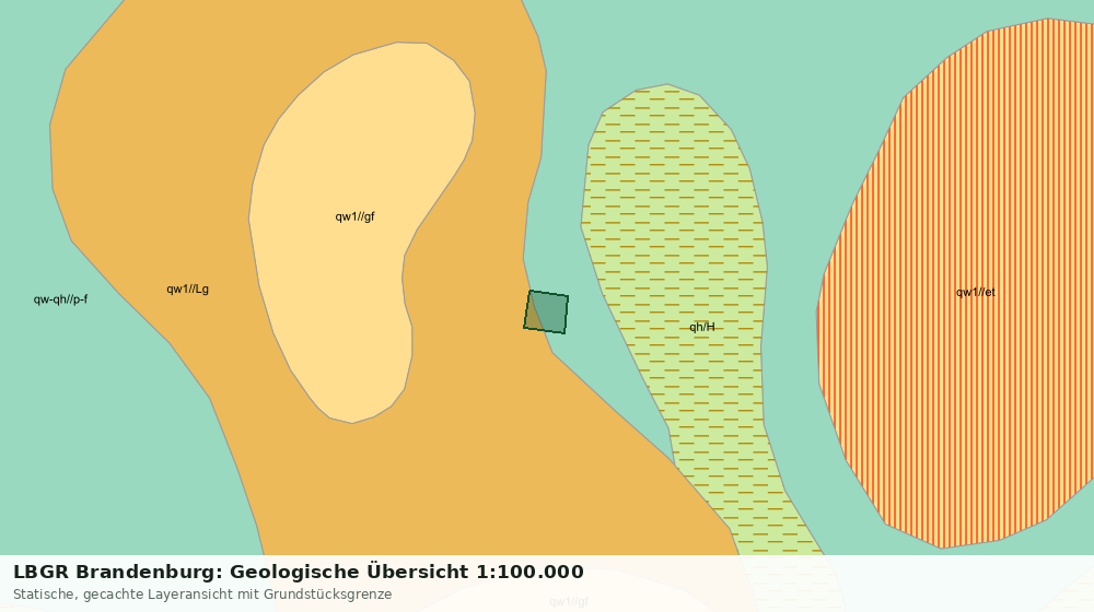 Statische Kartenansicht: LBGR Brandenburg: Geologische Übersicht 1:100.000