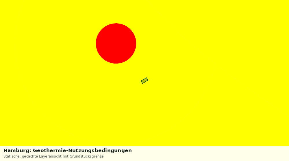 Statische Kartenansicht: Hamburg: Geothermie-Nutzungsbedingungen