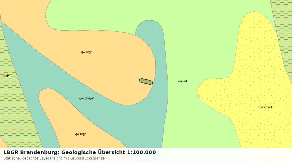 Statische Kartenansicht: LBGR Brandenburg: Geologische Übersicht 1:100.000