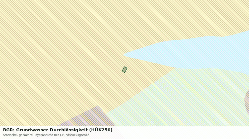 Statische Kartenansicht: BGR: Grundwasser-Durchlässigkeit (HÜK250)