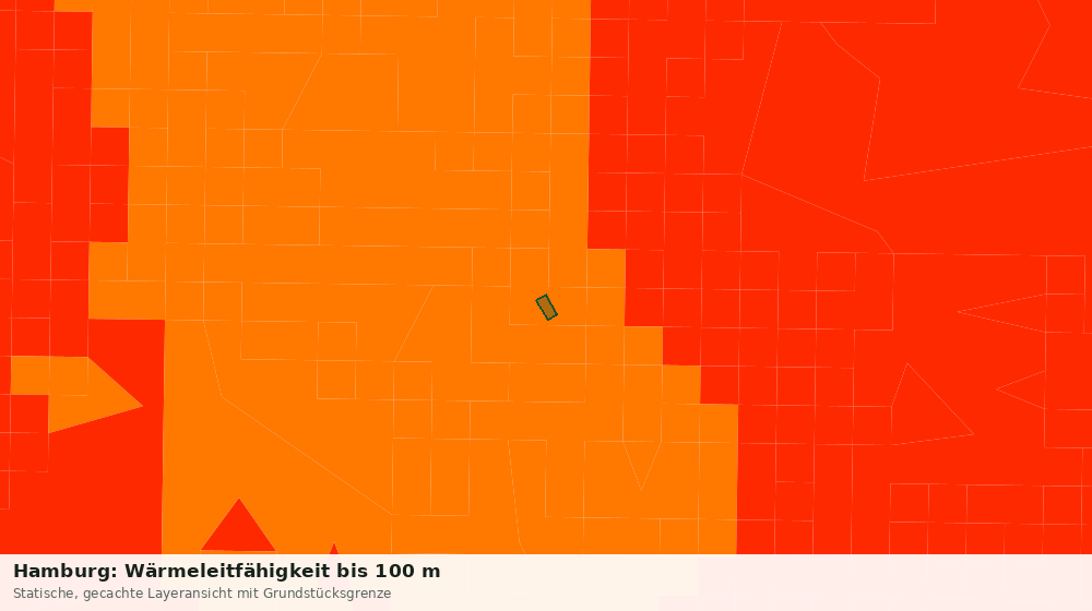 Statische Kartenansicht: Hamburg: Wärmeleitfähigkeit bis 100 m