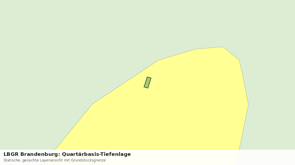 Statische Kartenansicht: LBGR Brandenburg: Quartärbasis-Tiefenlage