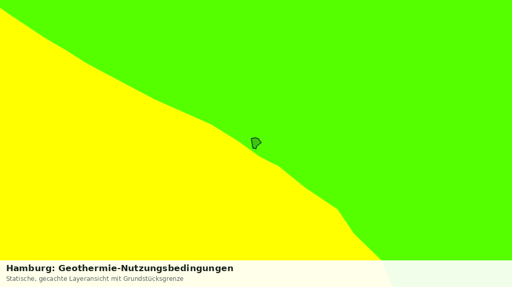 Statische Kartenansicht: Hamburg: Geothermie-Nutzungsbedingungen