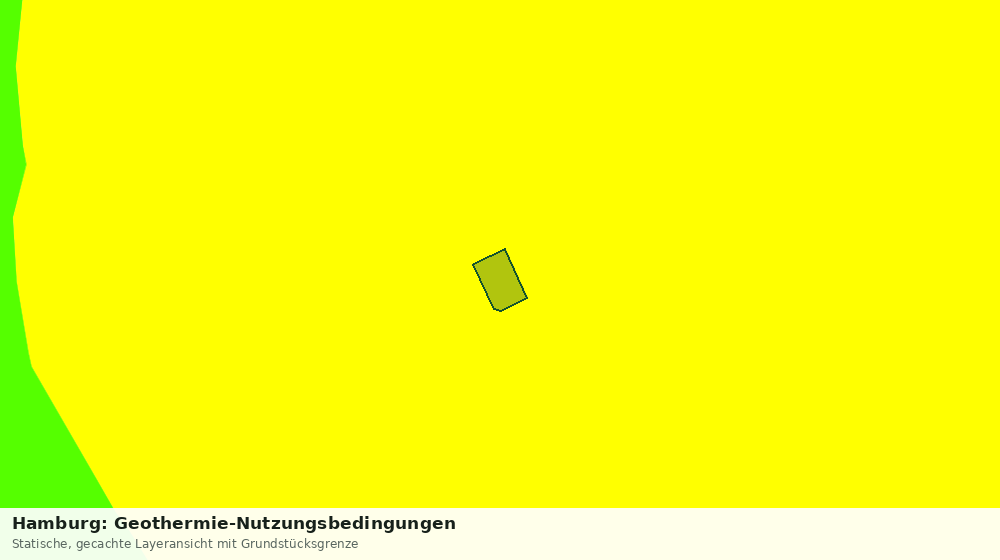 Statische Kartenansicht: Hamburg: Geothermie-Nutzungsbedingungen