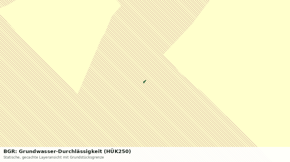 Statische Kartenansicht: BGR: Grundwasser-Durchlässigkeit (HÜK250)