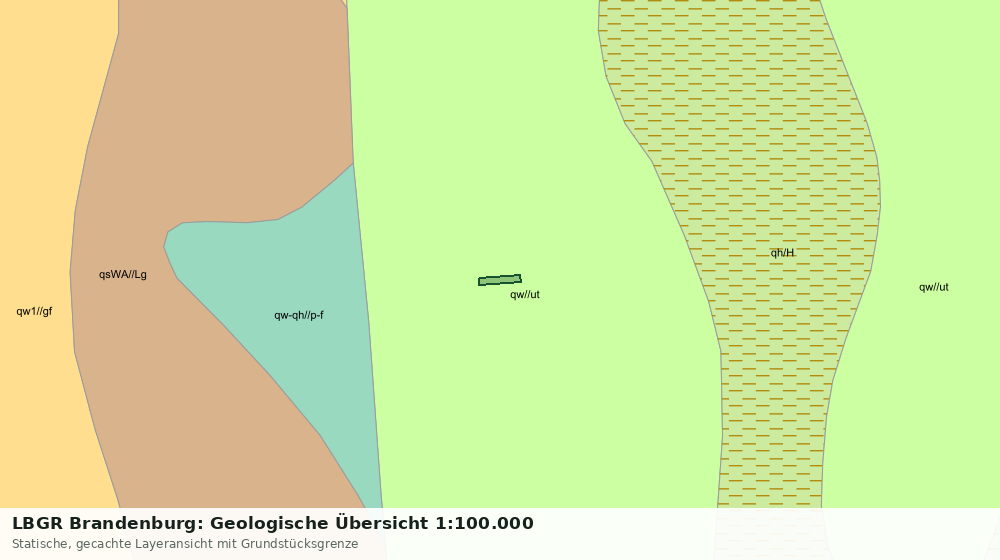 Statische Kartenansicht: LBGR Brandenburg: Geologische Übersicht 1:100.000