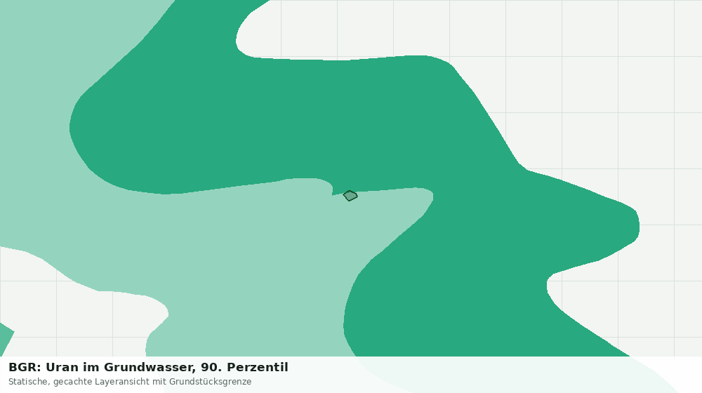 Statische Kartenansicht: BGR: Uran im Grundwasser, 90. Perzentil