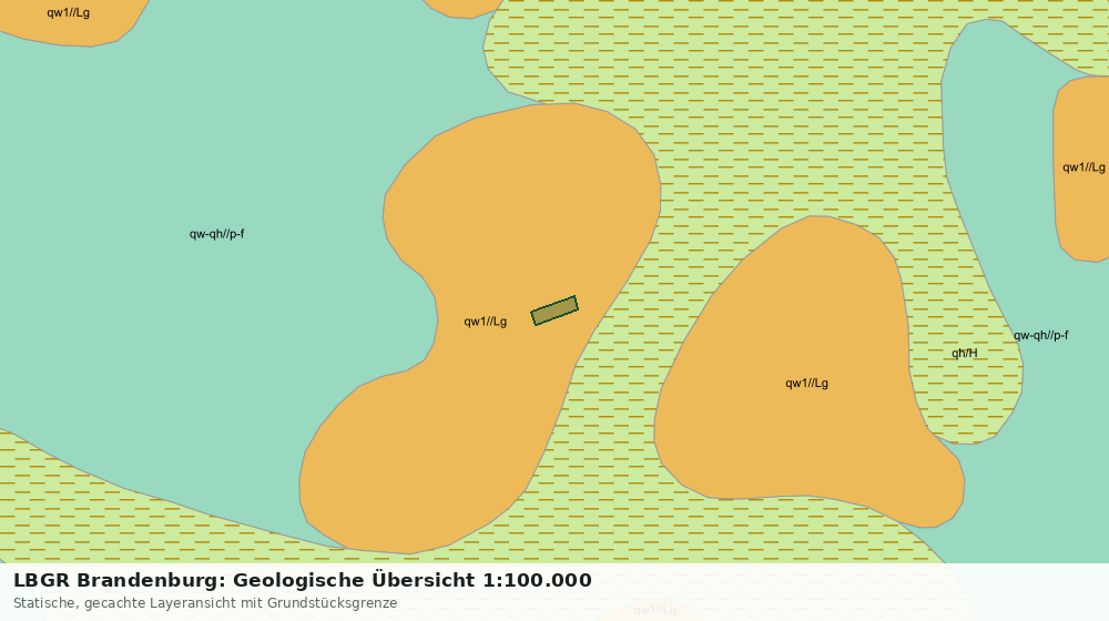 Statische Kartenansicht: LBGR Brandenburg: Geologische Übersicht 1:100.000