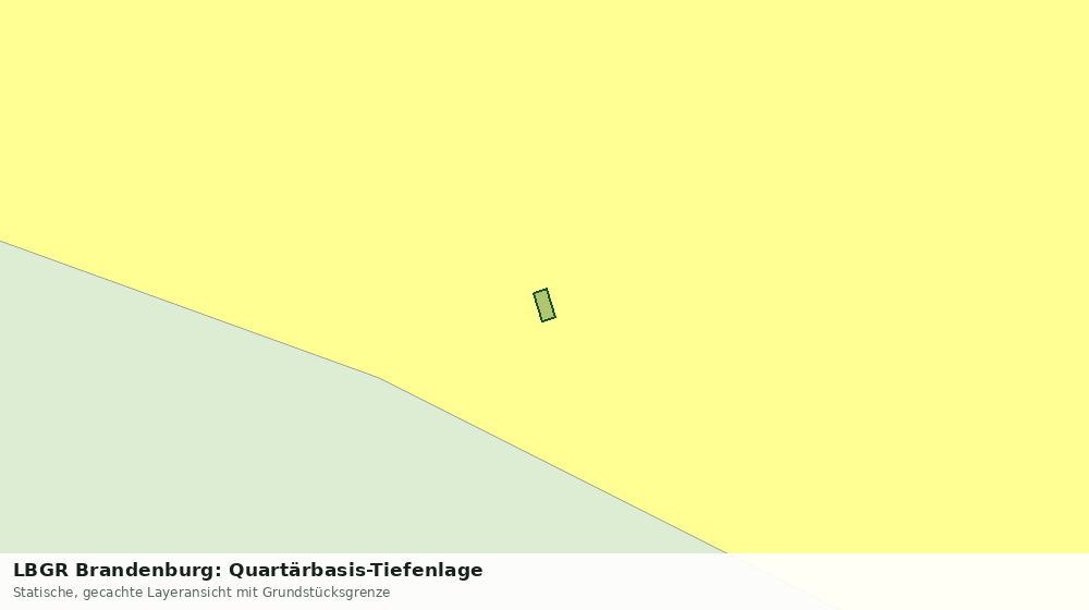 Statische Kartenansicht: LBGR Brandenburg: Quartärbasis-Tiefenlage