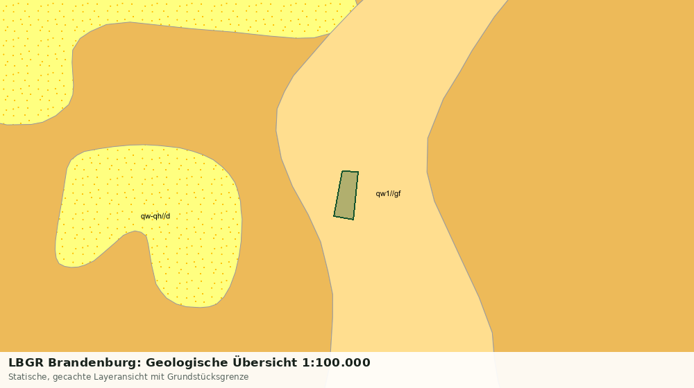 Statische Kartenansicht: LBGR Brandenburg: Geologische Übersicht 1:100.000