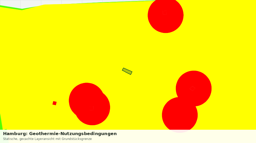 Statische Kartenansicht: Hamburg: Geothermie-Nutzungsbedingungen