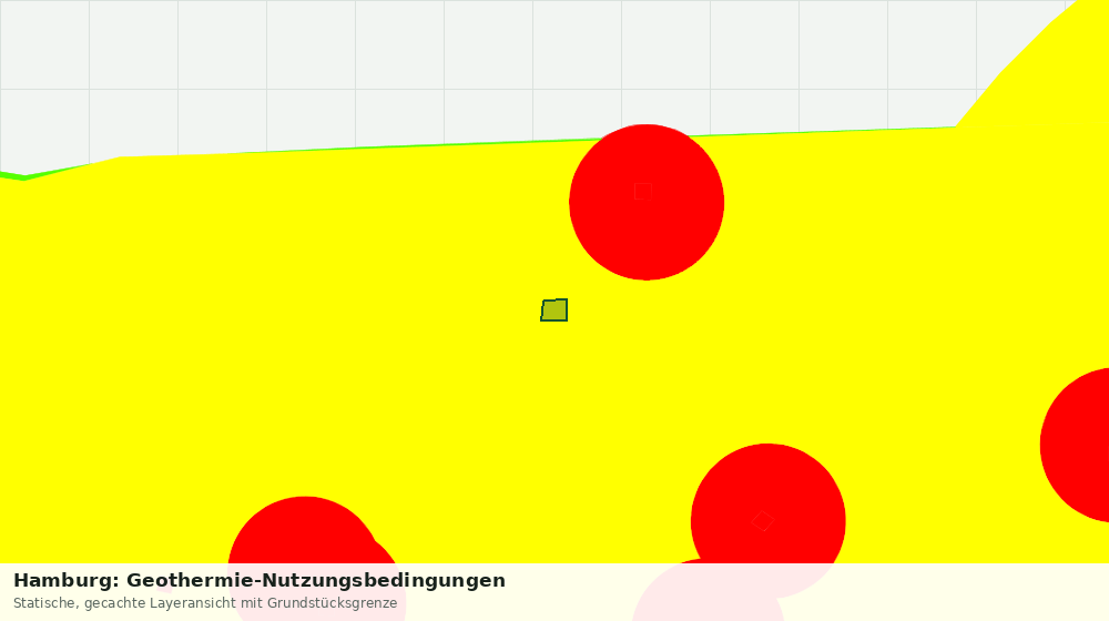 Statische Kartenansicht: Hamburg: Geothermie-Nutzungsbedingungen
