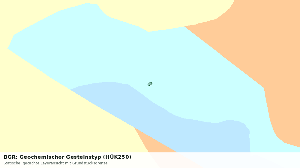 Statische Kartenansicht: BGR: Geochemischer Gesteinstyp (HÜK250)