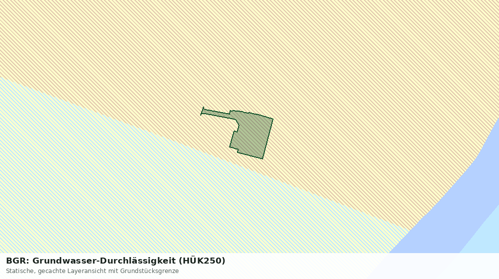 Statische Kartenansicht: BGR: Grundwasser-Durchlässigkeit (HÜK250)